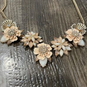 Floral Chunky Statement Necklace